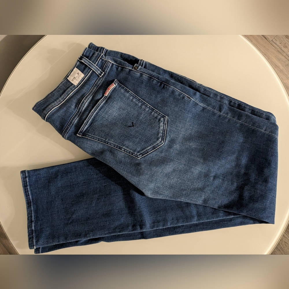 Hudson Jeans Blake Slim Straight Zip Fly Denim Blue Mens 31